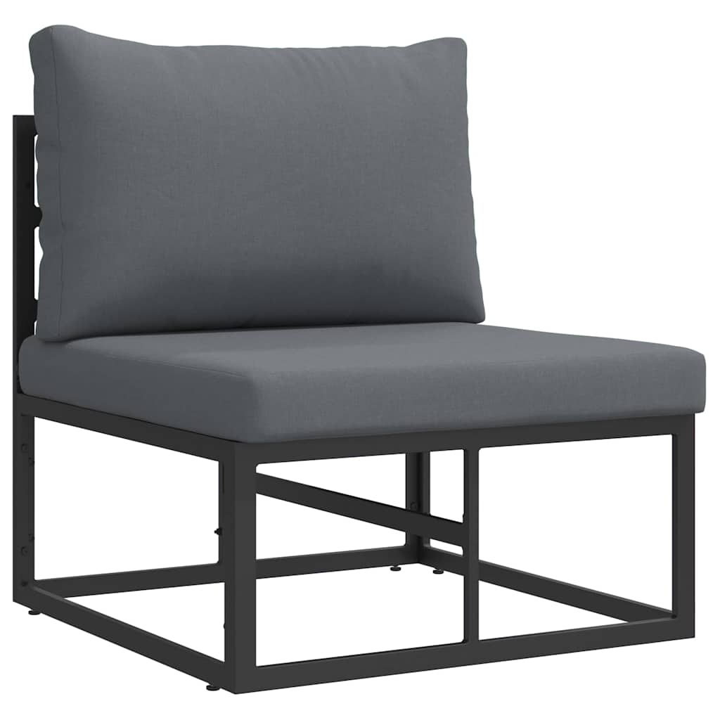 vidaXL Meble Ogrodowe Czarny i antracyt 70 x 71,5 x 71 cm Metal