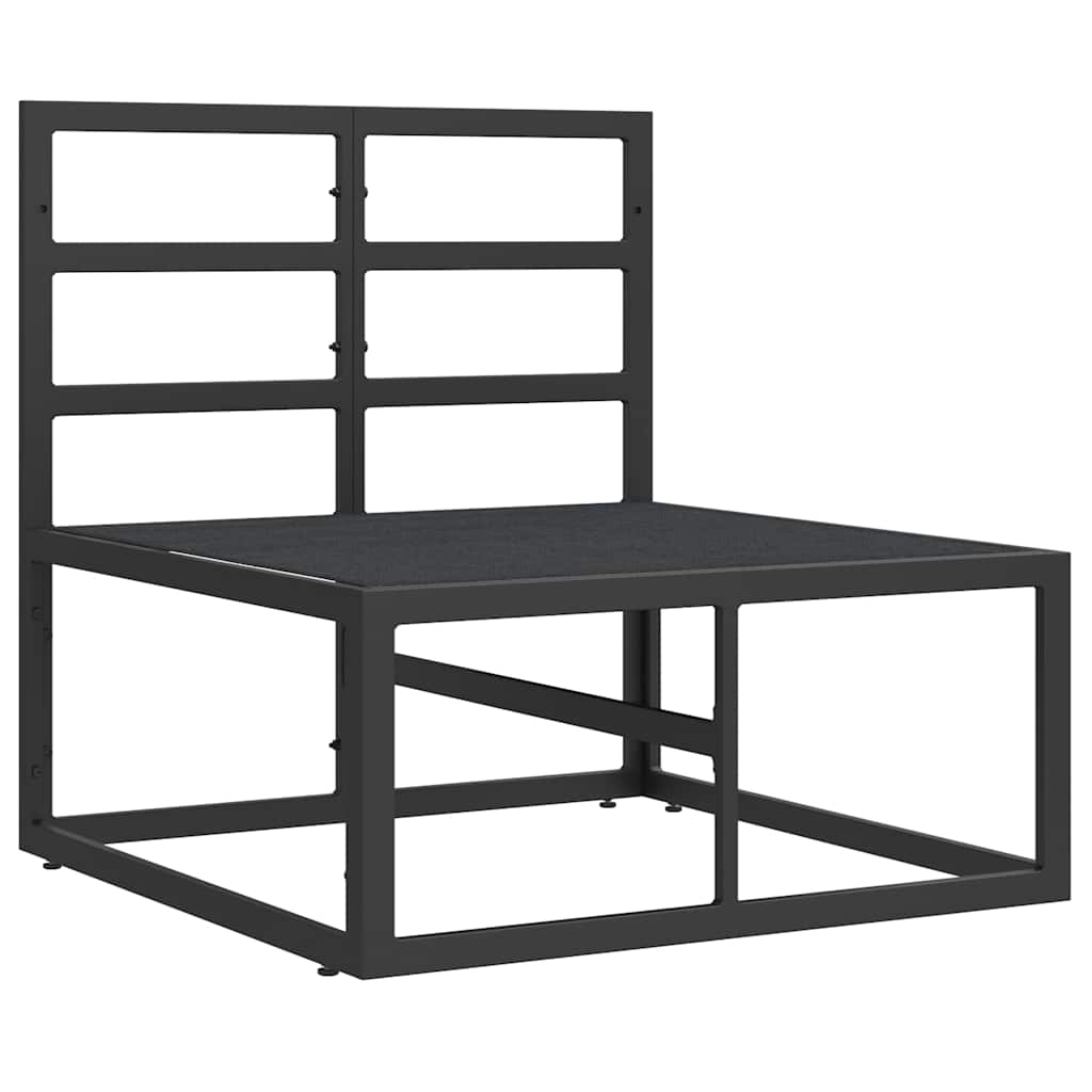 vidaXL Meble Ogrodowe Czarny i antracyt 70 x 71,5 x 71 cm Metal