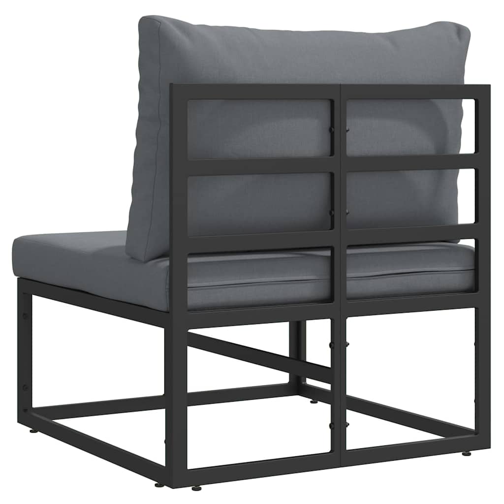 vidaXL Meble Ogrodowe Czarny i antracyt 70 x 71,5 x 71 cm Metal