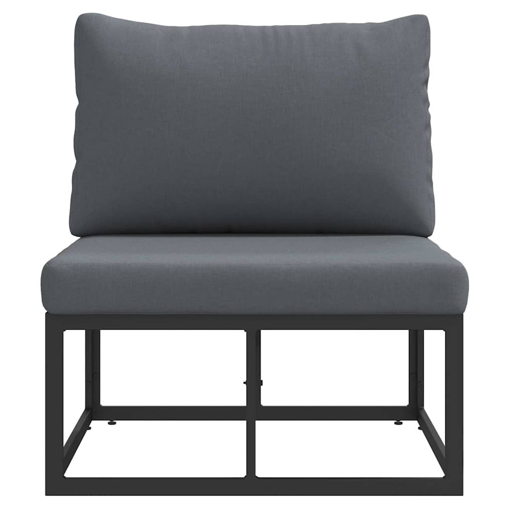 vidaXL Meble Ogrodowe Czarny i antracyt 70 x 71,5 x 71 cm Metal