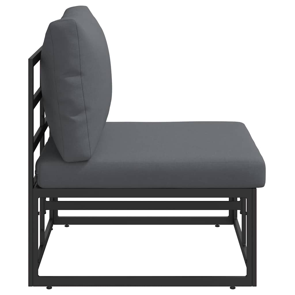vidaXL Meble Ogrodowe Czarny i antracyt 70 x 71,5 x 71 cm Metal