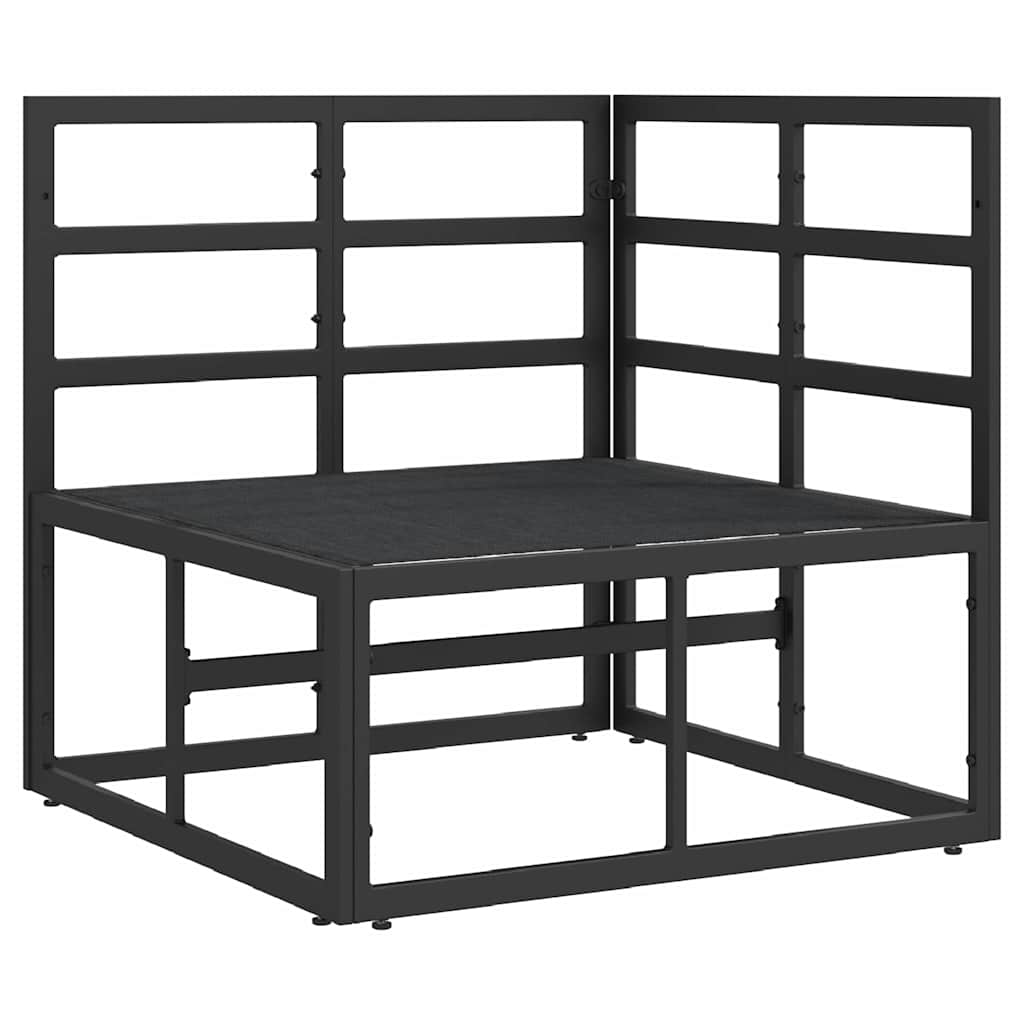 vidaXL Meble Ogrodowe Czarny i antracyt 71,5 x 71,5 x71 cm Metal