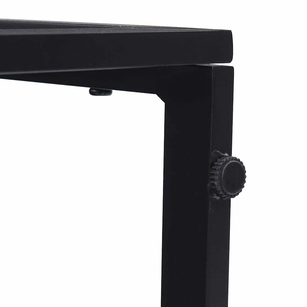 vidaXL Meble Ogrodowe Czarny 70 x 70 x32 cm Metal