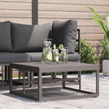 vidaXL Meble Ogrodowe Czarny 70 x 70 x32 cm Metal