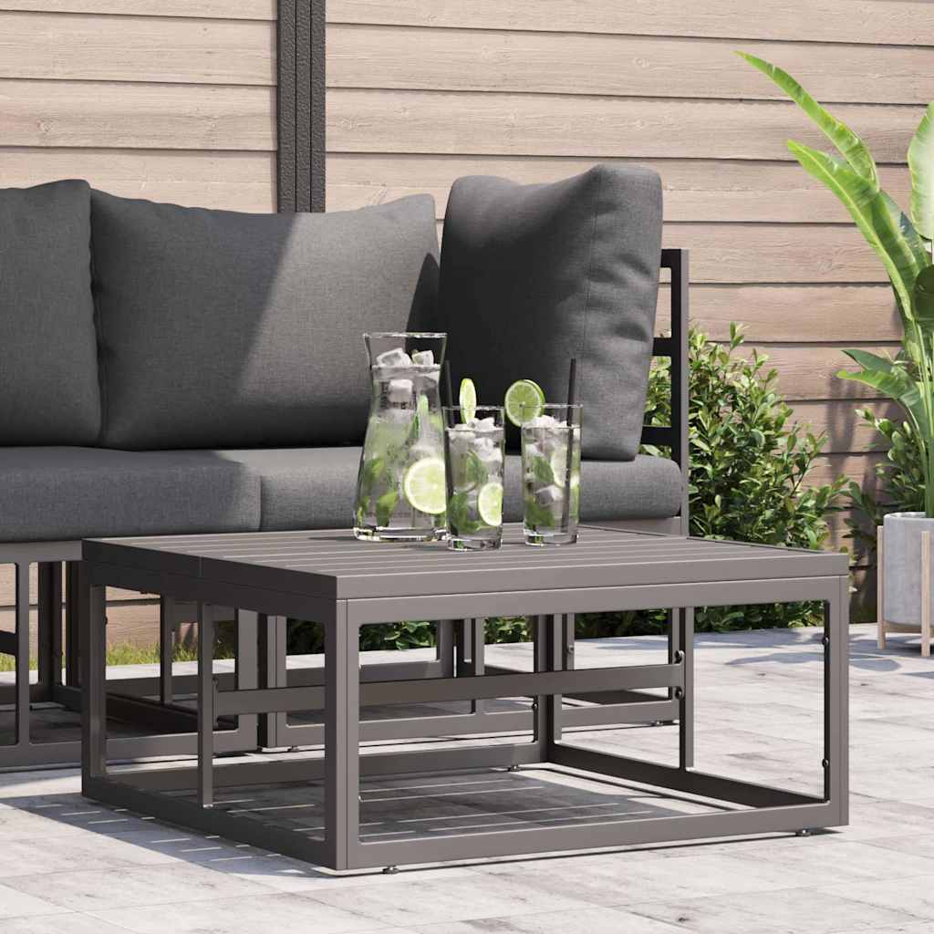 vidaXL Meble Ogrodowe Czarny 70 x 70 x32 cm Metal