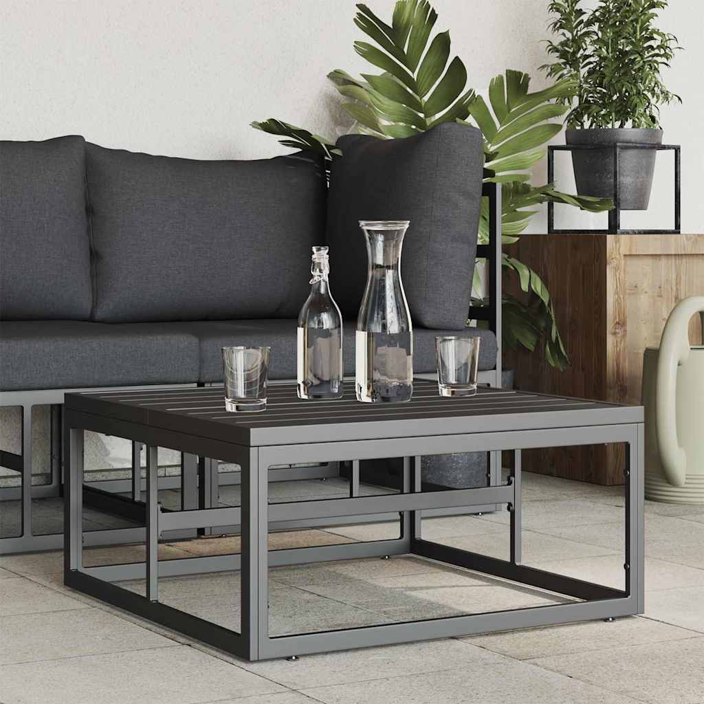 vidaXL Meble Ogrodowe Czarny 70 x 70 x32 cm Metal