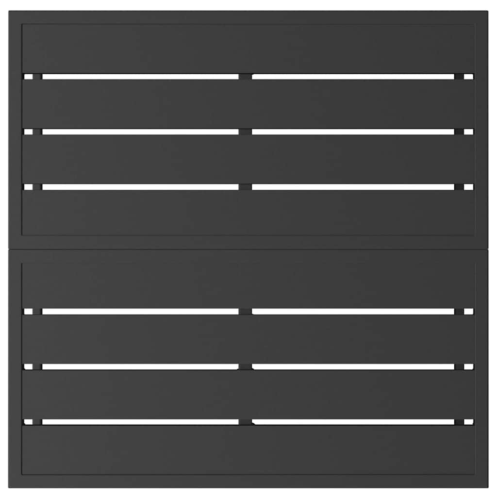 vidaXL Meble Ogrodowe Czarny 70 x 70 x32 cm Metal