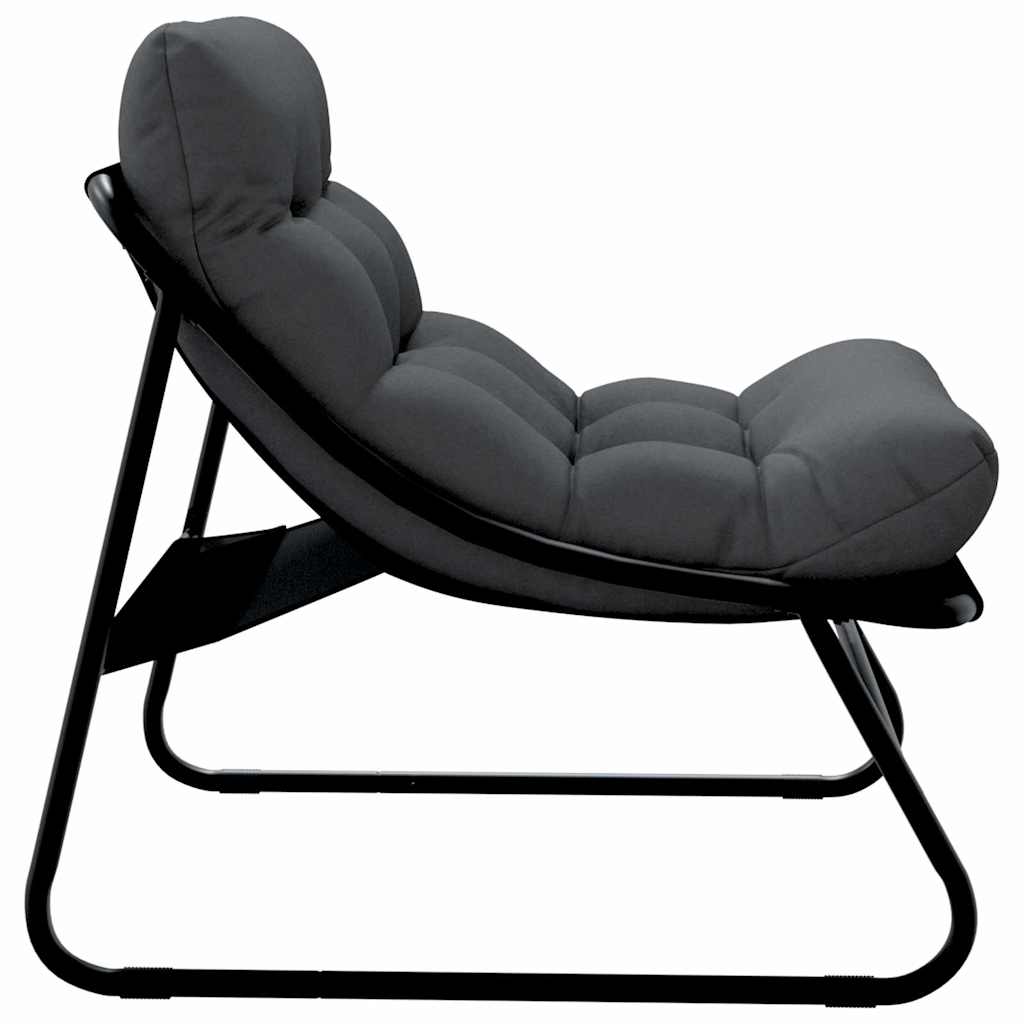 vidaXL Meble ogrodowe z poduszką 2 pcs Czarny 60,5 x 81 x 71 cm