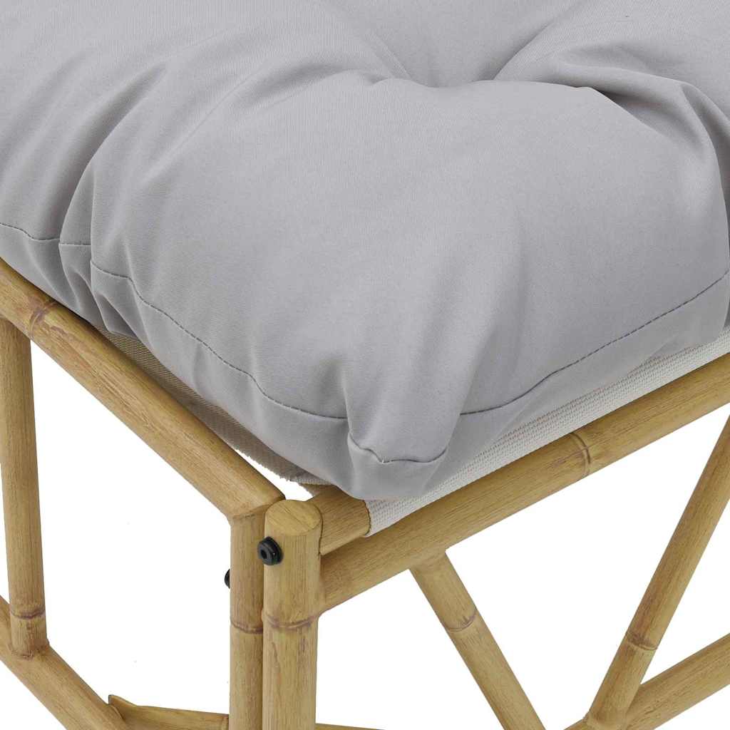 vidaXL Siedziska na zewnątrz z poduszką 2 pcs Jasnoszary Stal