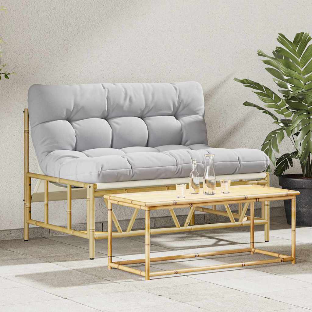 vidaXL Siedziska na zewnątrz Jasnoszary 110 x 74,5 x 71 cm Stal