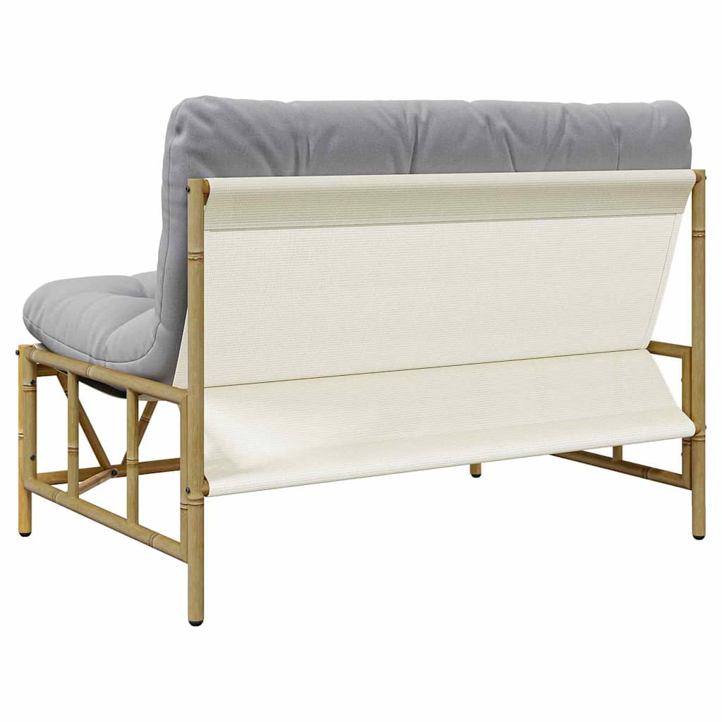 vidaXL Siedziska na zewnątrz Jasnoszary 110 x 74,5 x 71 cm Stal