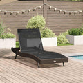 vidaXL Leżak 197 x 70 x 82 cm polirattan