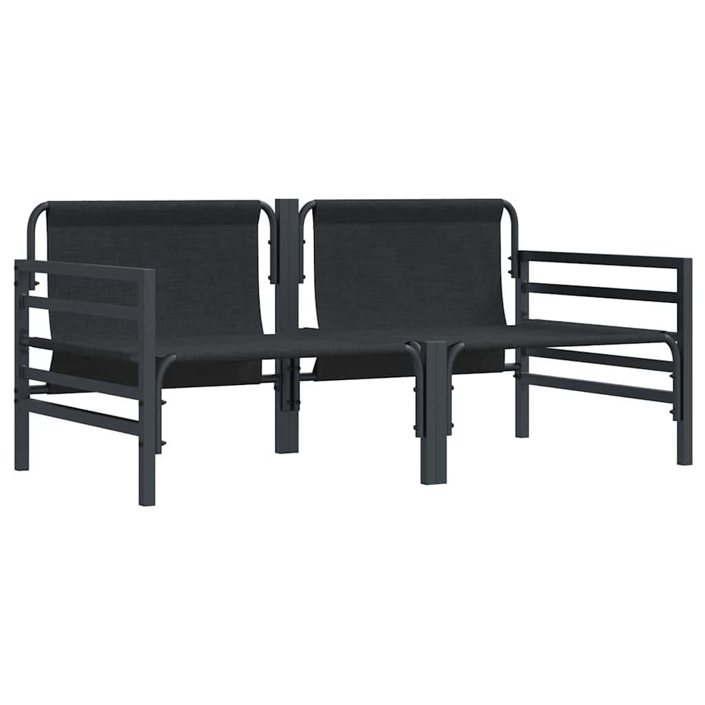 vidaXL Meble Ogrodowe 2 Sztuka Antracyt 80 x 80 x 71 cm Stal