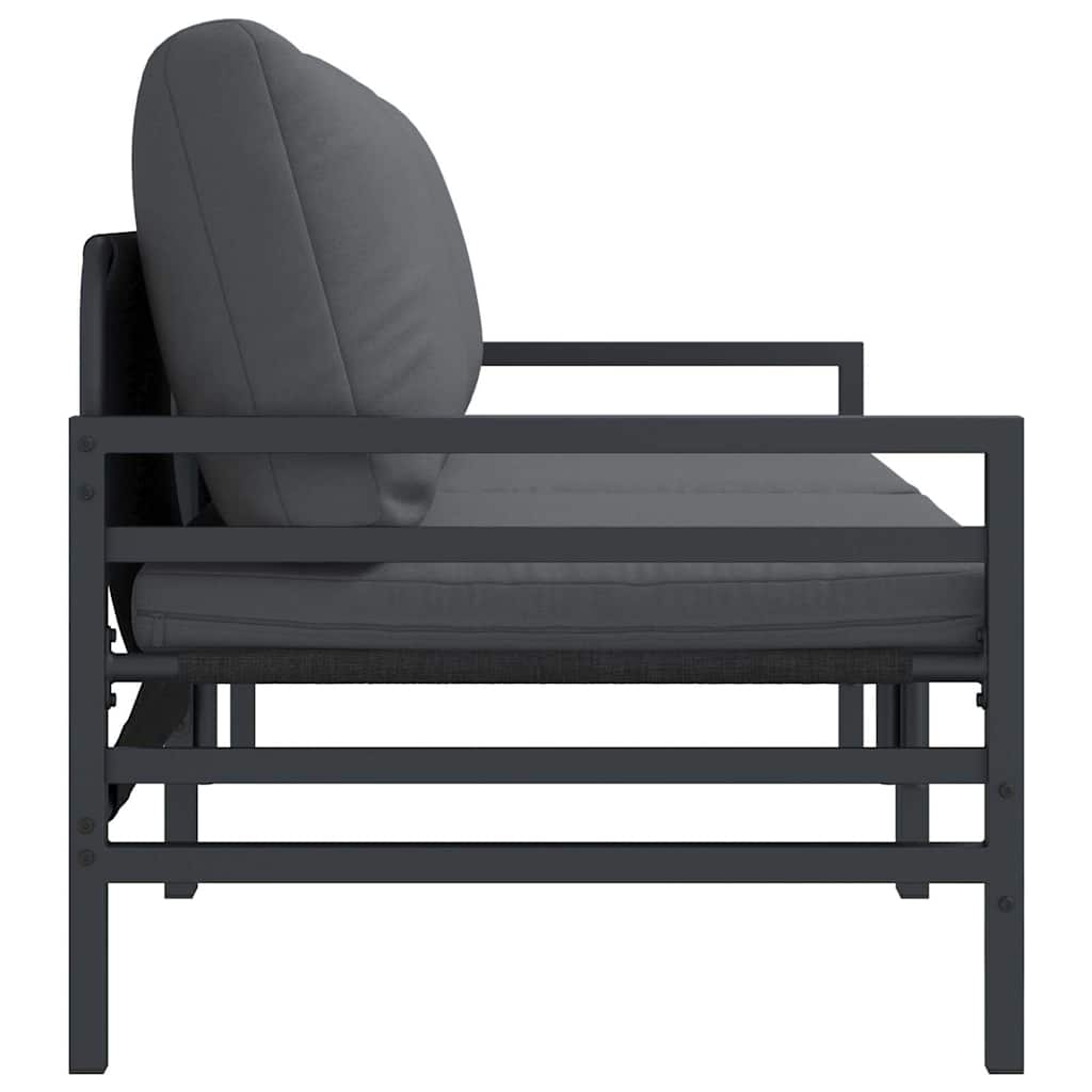 vidaXL Meble Ogrodowe 2 Sztuka Antracyt 80 x 80 x 71 cm Stal