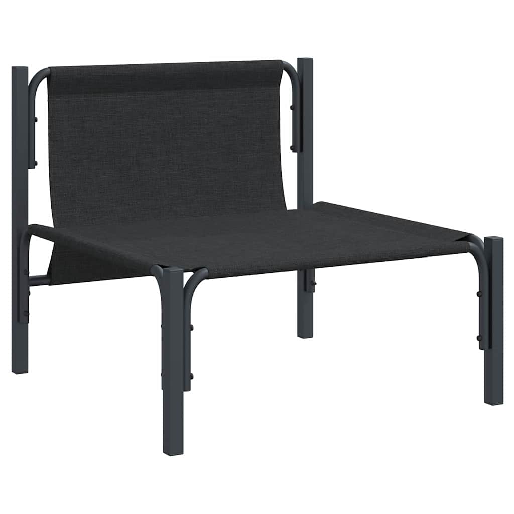 vidaXL Meble Ogrodowe z poduszką Antracyt 80 x 80 x 71 cm Stal