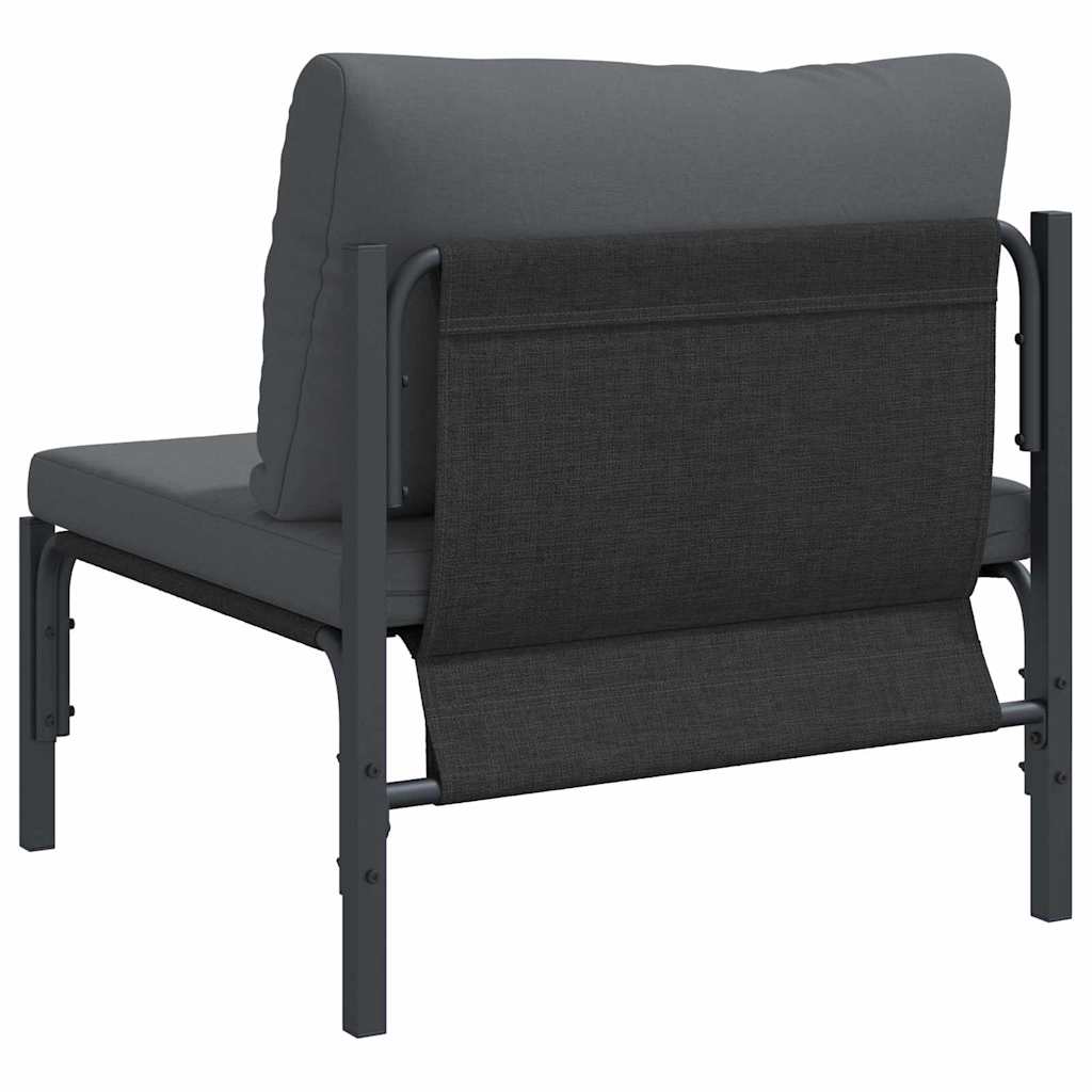 vidaXL Meble Ogrodowe z poduszką Antracyt 80 x 80 x 71 cm Stal