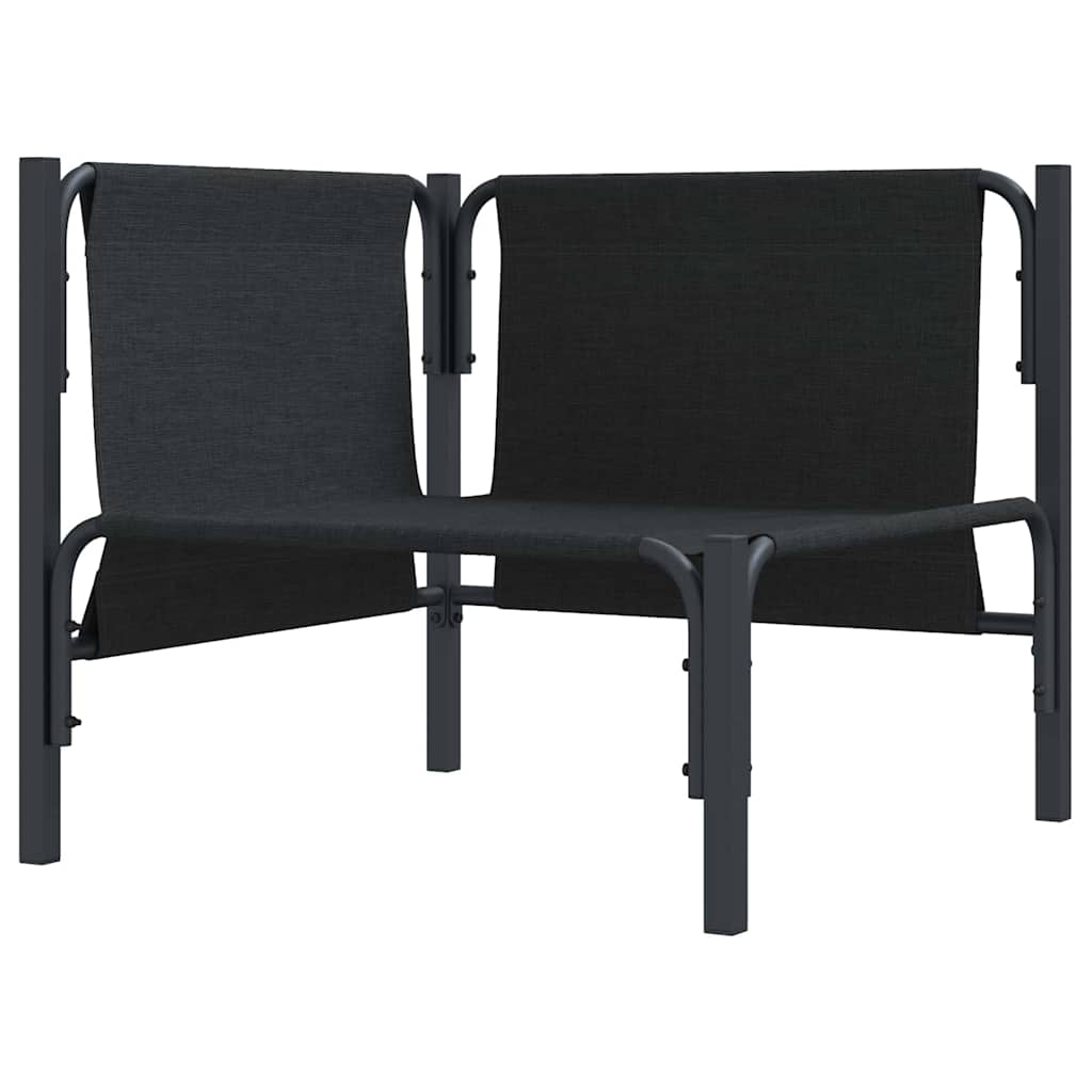 vidaXL Meble Ogrodowe z poduszką Antracyt 80 x 80 x 71 cm Stal
