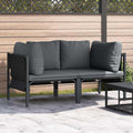 vidaXL Meble Ogrodowe 2 Sztuka Antracyt 80 x 80 x 71 cm Stal