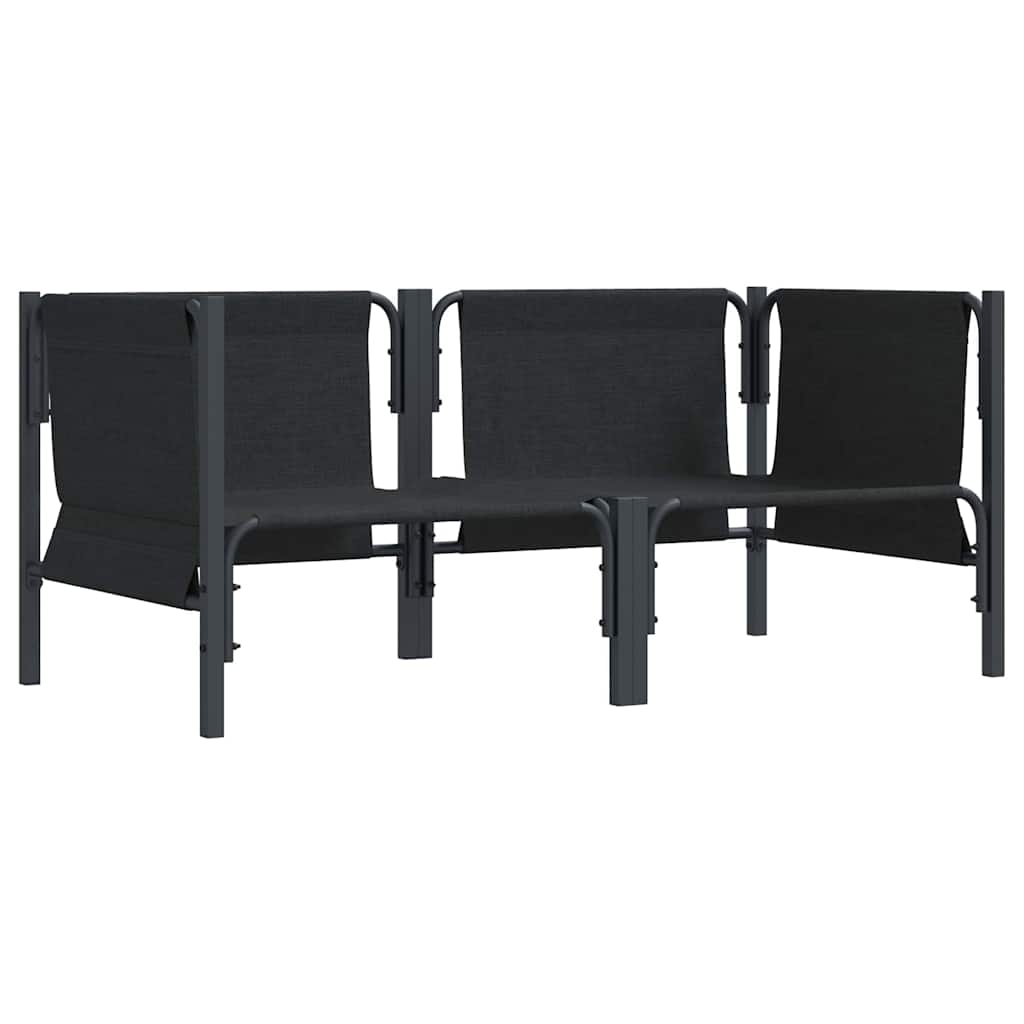 vidaXL Meble Ogrodowe 2 Sztuka Antracyt 80 x 80 x 71 cm Stal