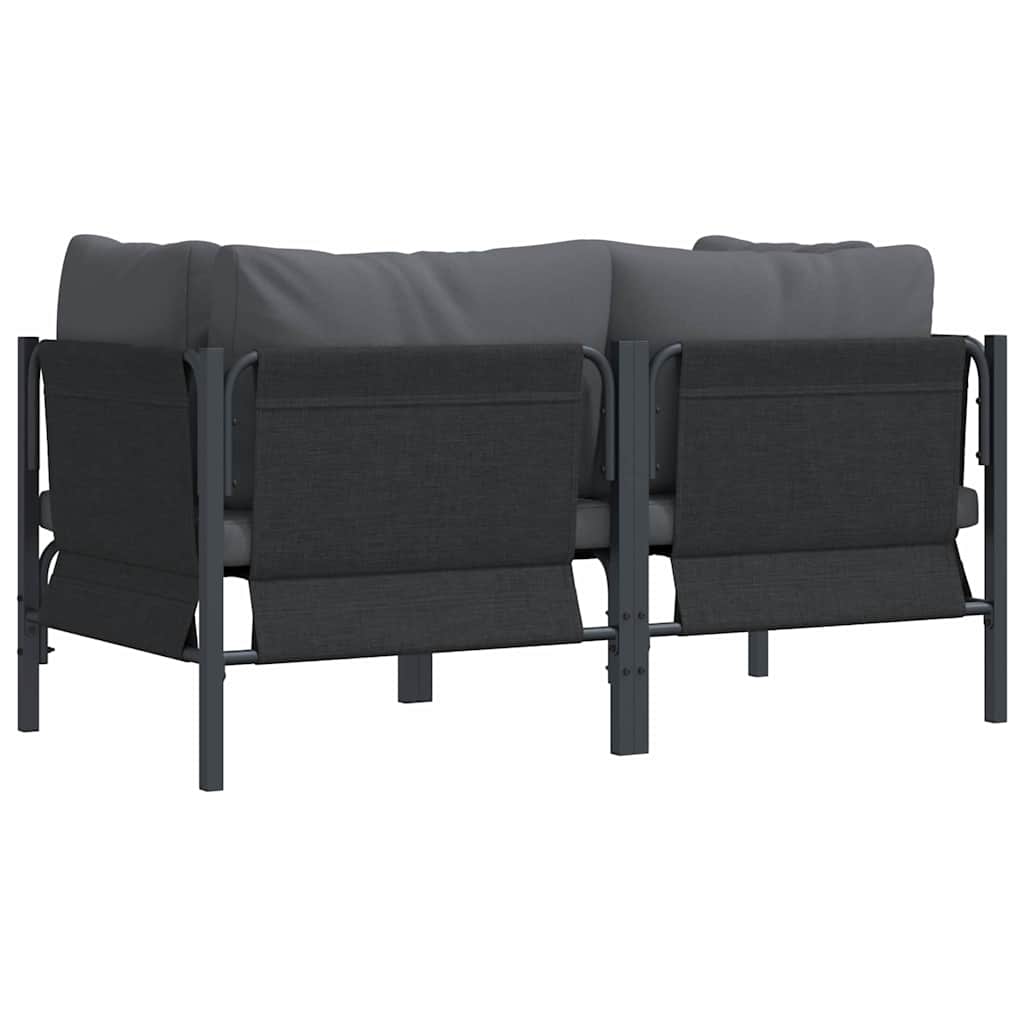 vidaXL Meble Ogrodowe 2 Sztuka Antracyt 80 x 80 x 71 cm Stal