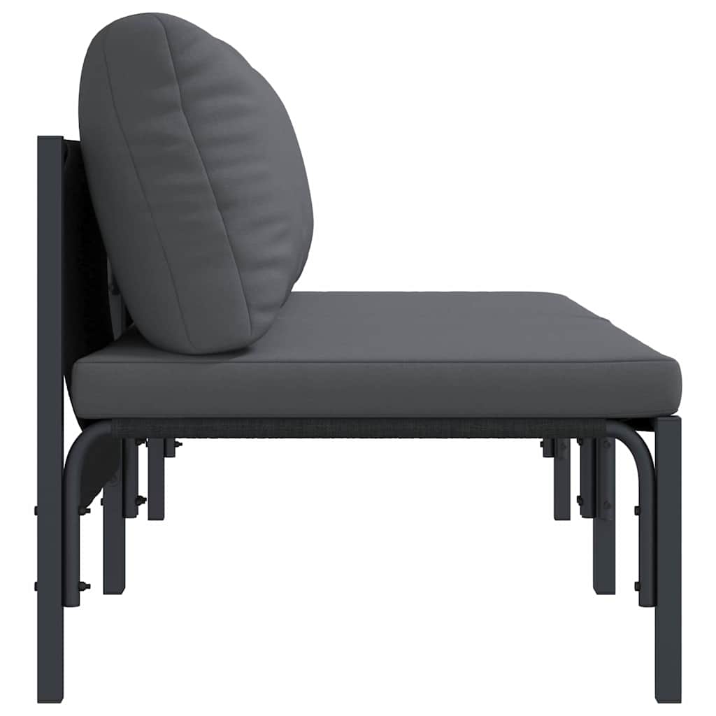 vidaXL Meble Ogrodowe 2 Sztuka Antracyt 80 x 80 x 71 cm Stal