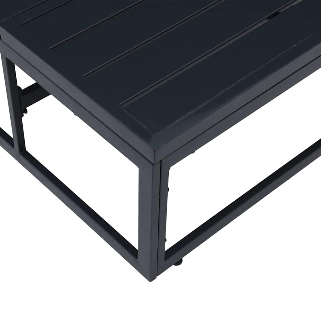 vidaXL Meble Ogrodowe Antracyt 70 x 70,5 x 32 cm Stal