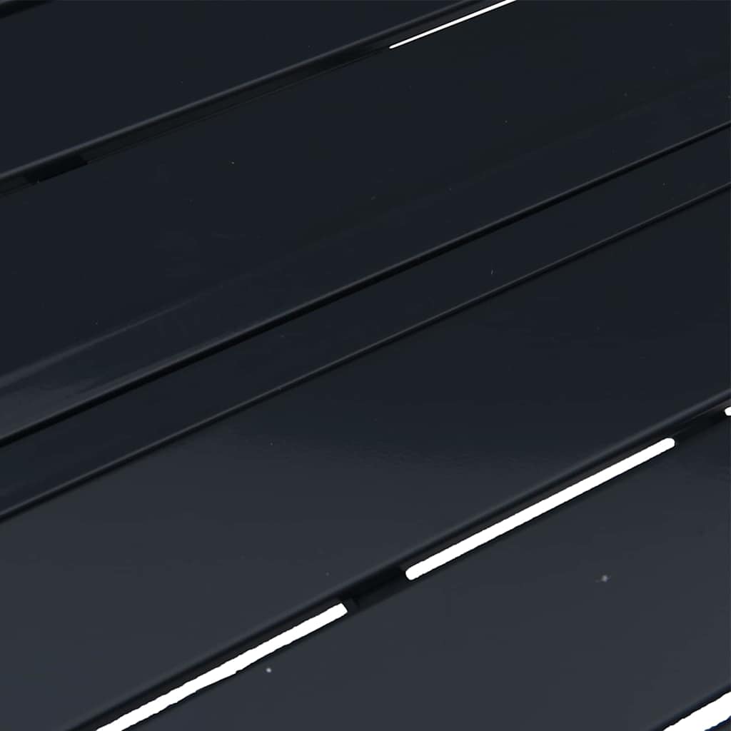 vidaXL Meble Ogrodowe Antracyt 70 x 70,5 x 32 cm Stal