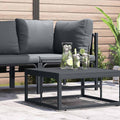 vidaXL Meble Ogrodowe Antracyt 70 x 70,5 x 32 cm Stal