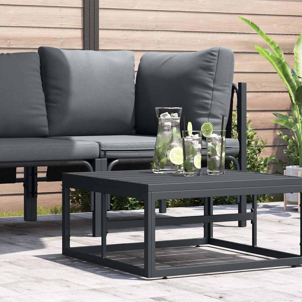 vidaXL Meble Ogrodowe Antracyt 70 x 70,5 x 32 cm Stal