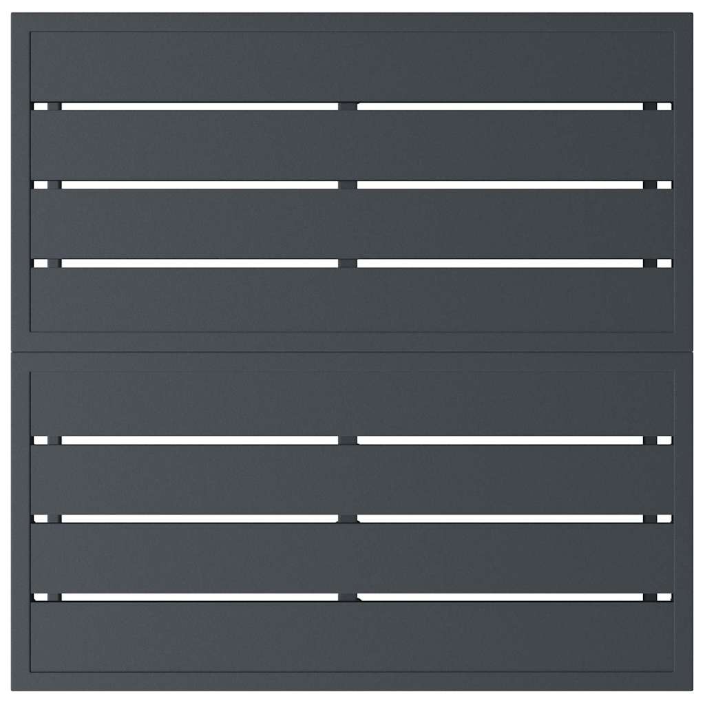 vidaXL Meble Ogrodowe Antracyt 70 x 70,5 x 32 cm Stal
