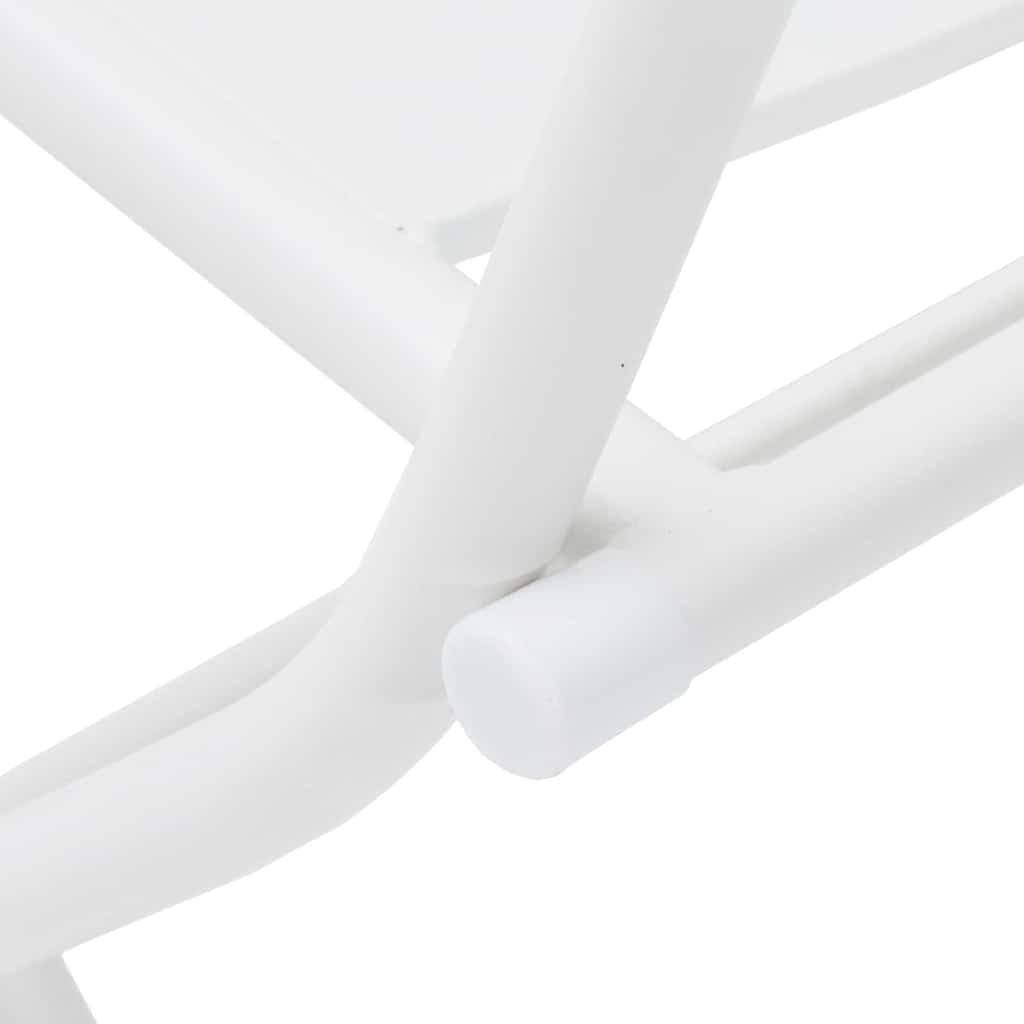 vidaXL Zestaw Bistro Ogrodowego 3 pcs Biały Stal