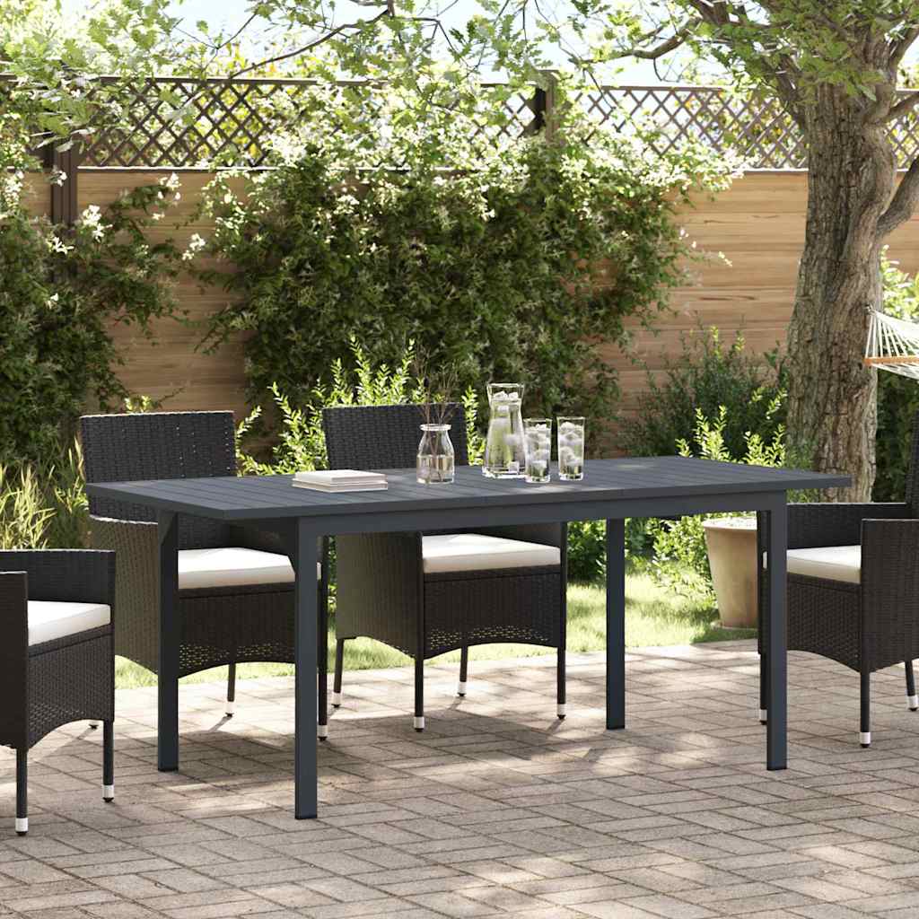 vidaXL Stół patio Antracyt 180 x 80 x 74 cm Stal malowana proszkowo