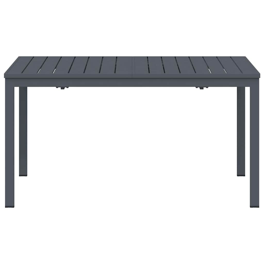 vidaXL Stół patio Antracyt 180 x 80 x 74 cm Stal malowana proszkowo