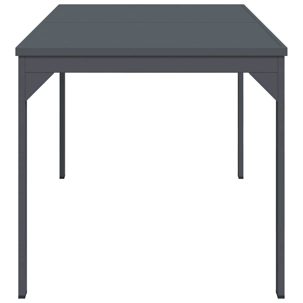 vidaXL Stół patio Antracyt 180 x 80 x 74 cm Stal malowana proszkowo