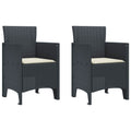 vidaXL Krzesło Ogrodowe 2 pcs Antracyt 53 x 49 x 85 cm polipropylen