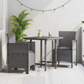 vidaXL Krzesło Ogrodowe 2 pcs Jasnoszary 53 x 49 x 85 cm polipropylen