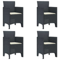 vidaXL Krzesło Ogrodowe 4 pcs Antracyt 53 x 49 x 85 cm polipropylen