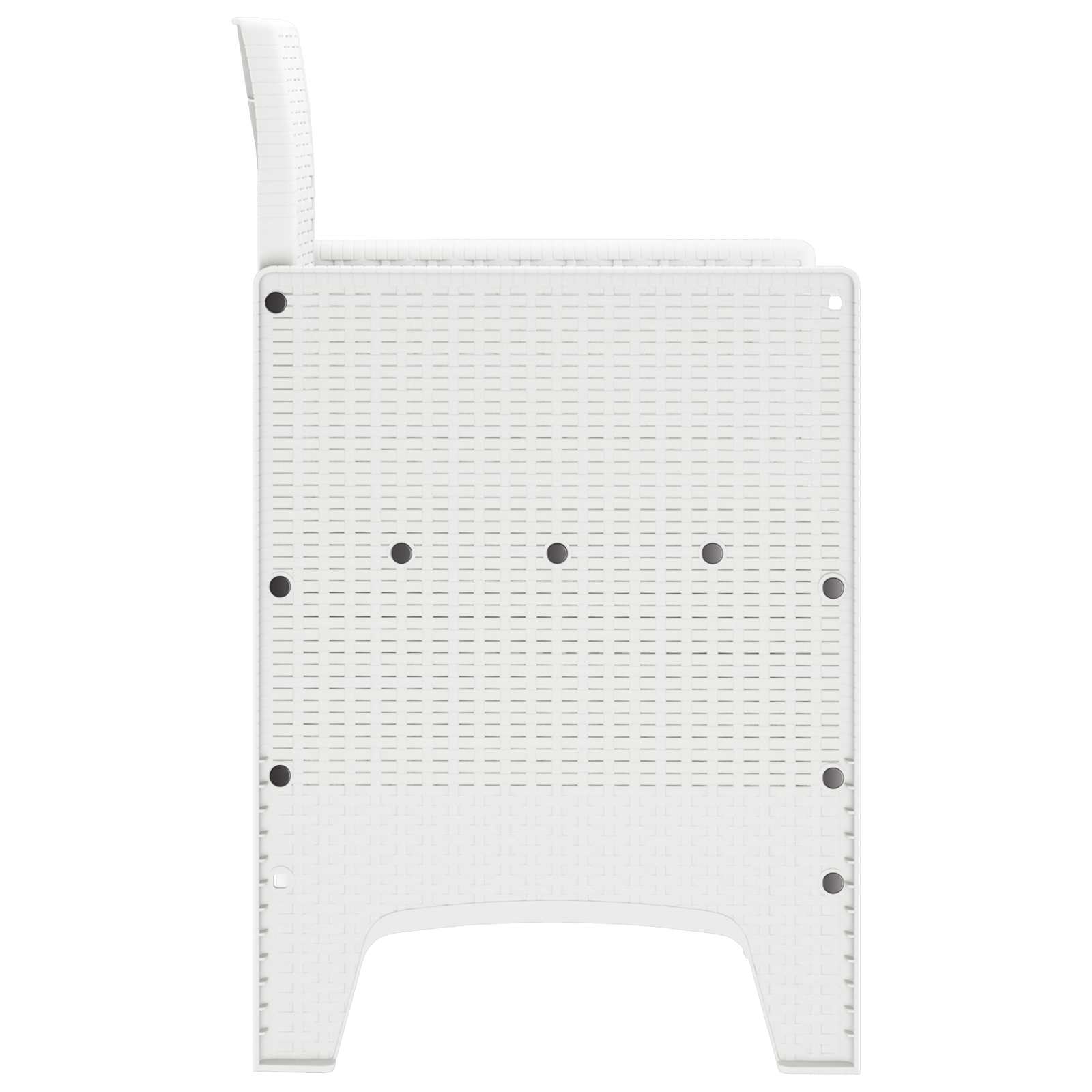 vidaXL Krzesło Ogrodowe 4 pcs Biały 53 x 49 x 85 cm polipropylen
