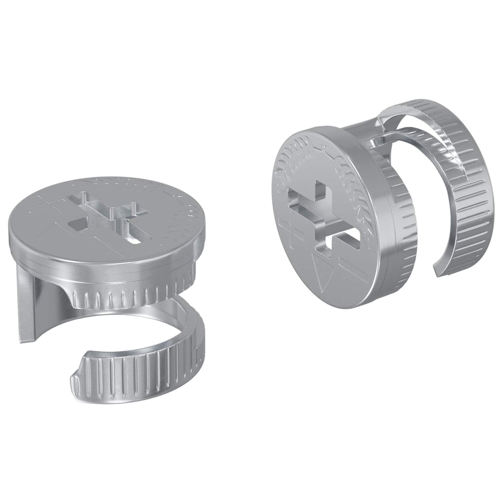 vidaXL Nakładki z zamkiem motylkowym 2 pcs Srebrny 12 x 10 mm Metal
