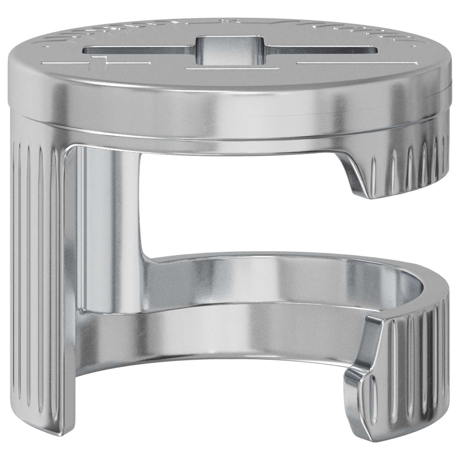 vidaXL Nakładki z zamkiem motylkowym 2 pcs Srebrny 12 x 10 mm Metal