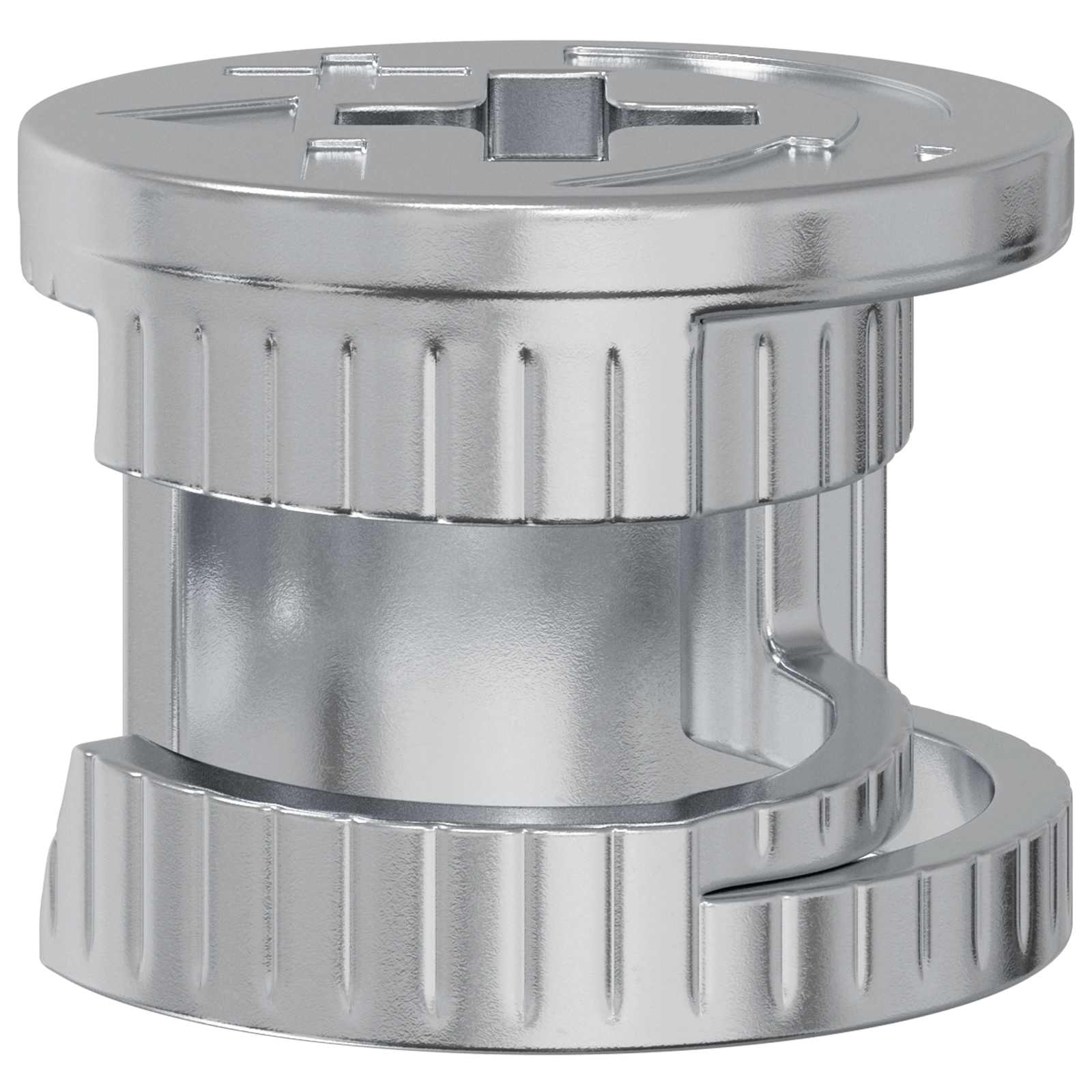 vidaXL Nakładki z zamkiem motylkowym 2 pcs Srebrny 15 x 11,5 mm Metal