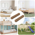 vidaXL Drewniane kołki 2 pcs Brązowy Ø 8 x 35 mm Lite drewno