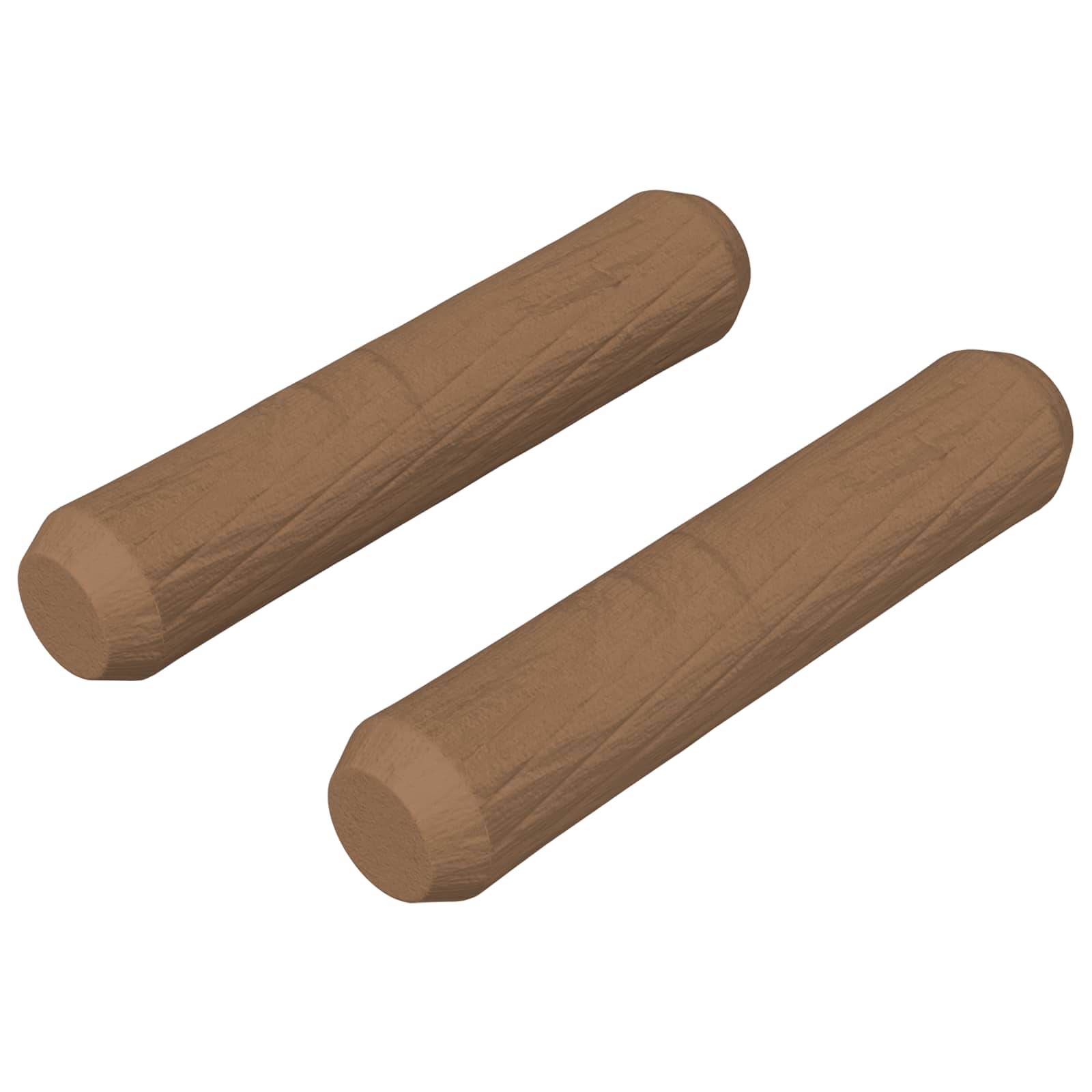 vidaXL Drewniane kołki 2 pcs Brązowy Ø 8 x 35 mm Lite drewno