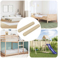 vidaXL Drewniane kołki 2 pcs Brązowy Ø 8 x 50 mm Lite drewno