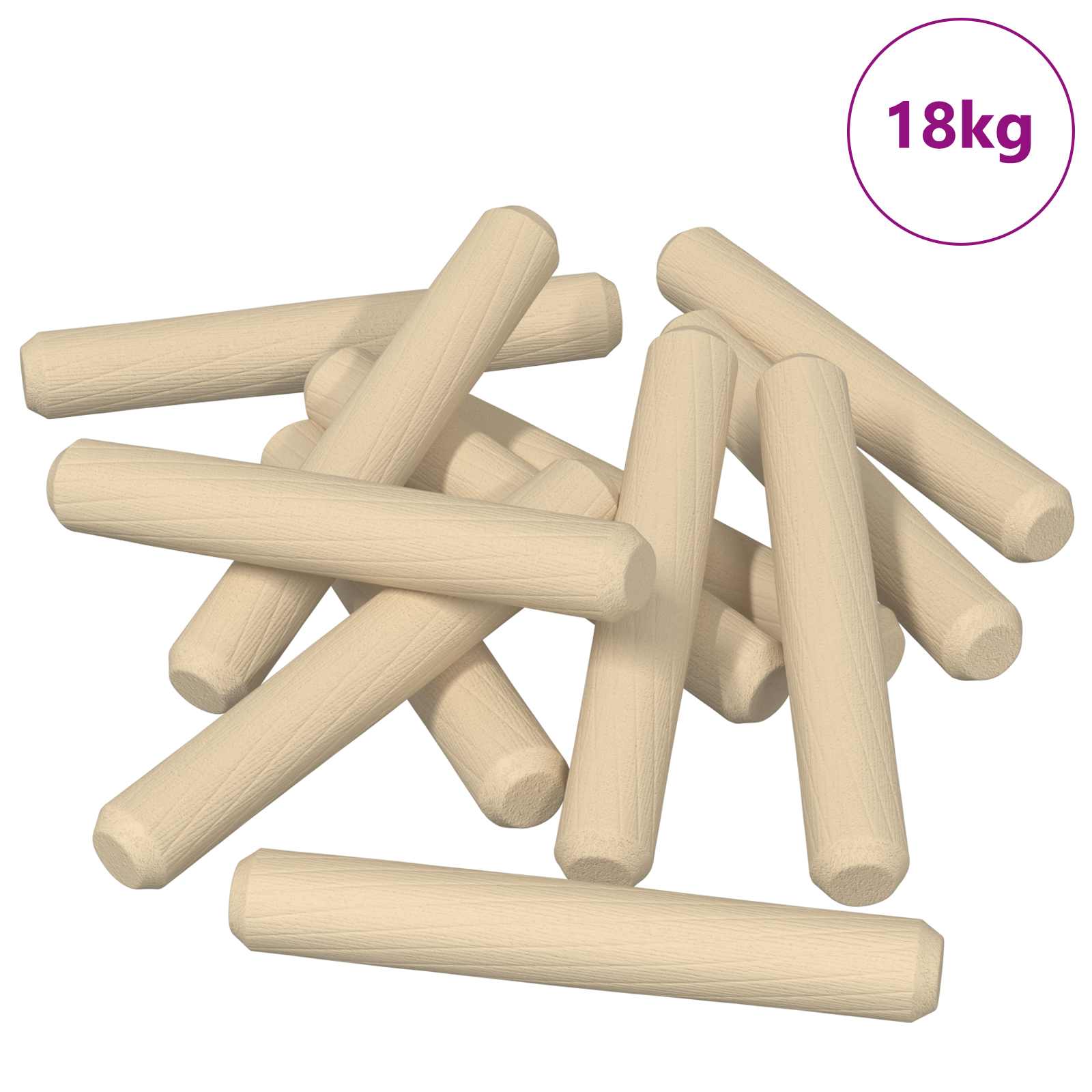 vidaXL Drewniane kołki 12000 pcs Brązowy Lite drewno
