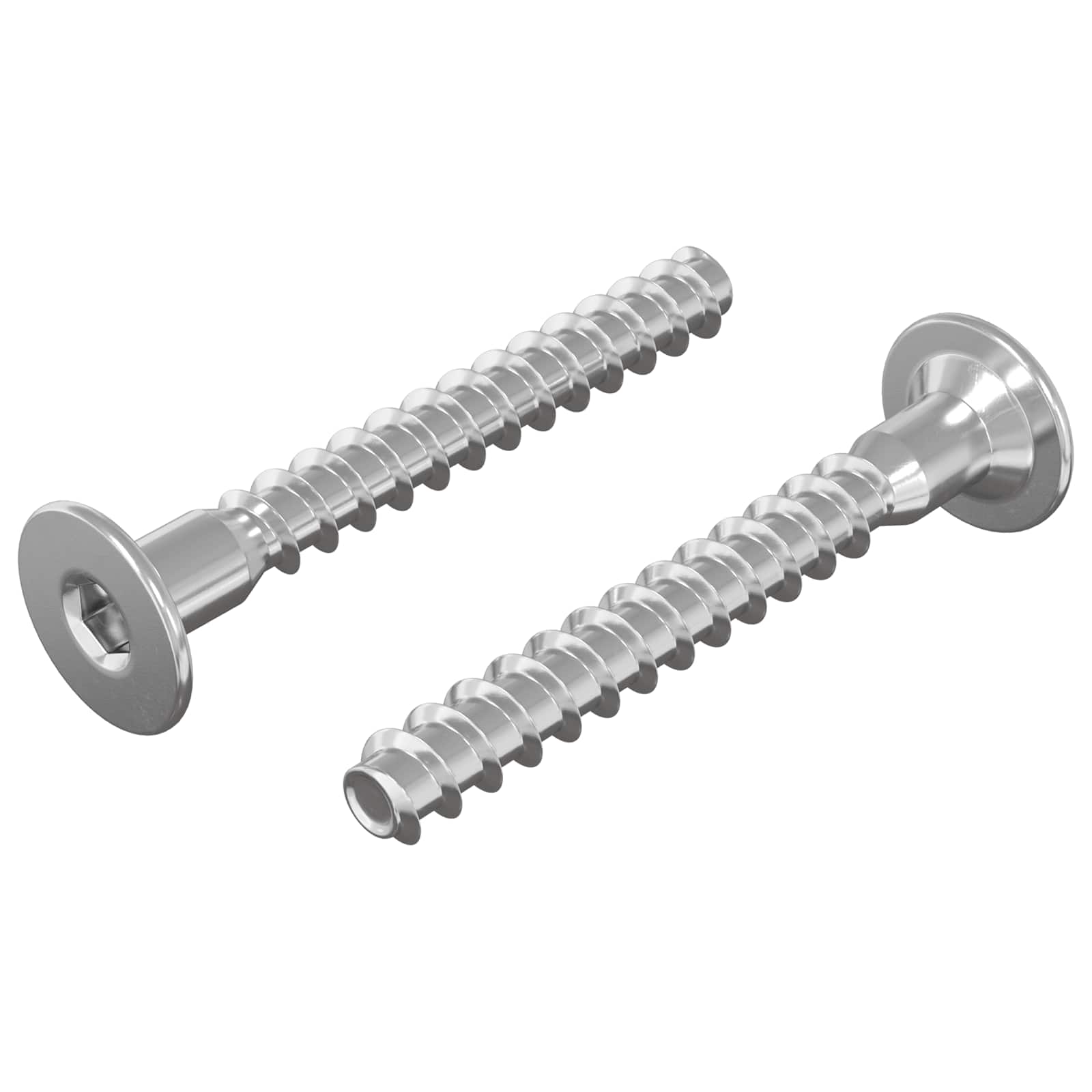 vidaXL Śruby confirmat 2 pcs Srebrny Ø5 x 40 mm Metal