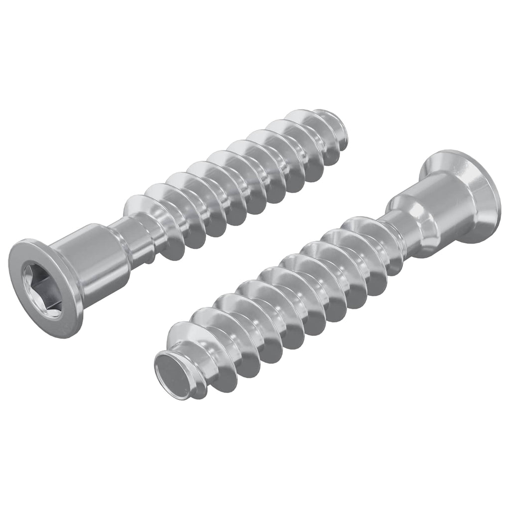 vidaXL Śruba z główką kapeluszową 2 pcs Srebrny M7 x 40 mm Stal