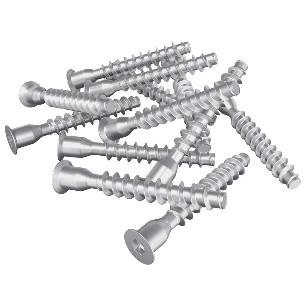 vidaXL Śruby confirmat 2500 pcs Srebrny Metal