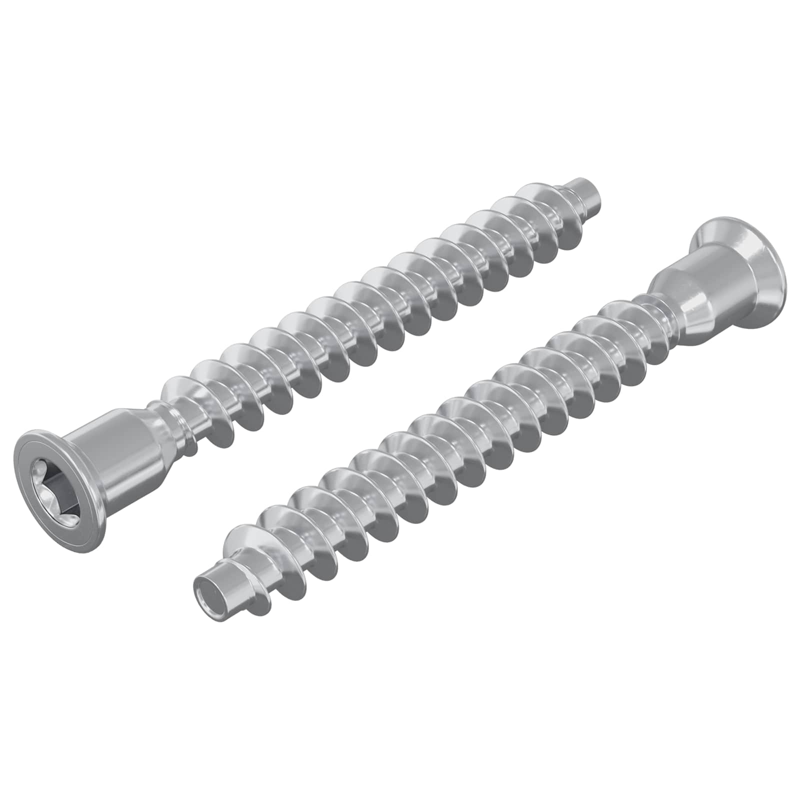 vidaXL Śruby confirmat 2 pcs Srebrny Ø7 x 58 mm Metal