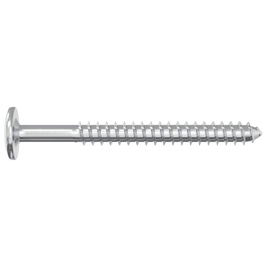 vidaXL Wkręty Drewniane 2 pcs Srebrny M6 x 70 mm Stal